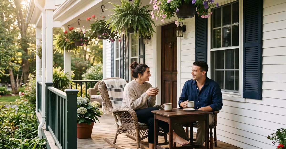 Family enjoying their Massachusetts home
